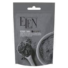 Elen cosmetics глина чорна актив.вугілля та екстр.алое-вера 50г